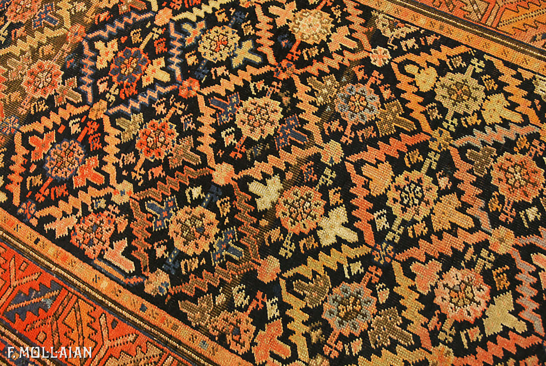 Antique Caucasian Karabakh (Qarabag) Rug n°:91220008